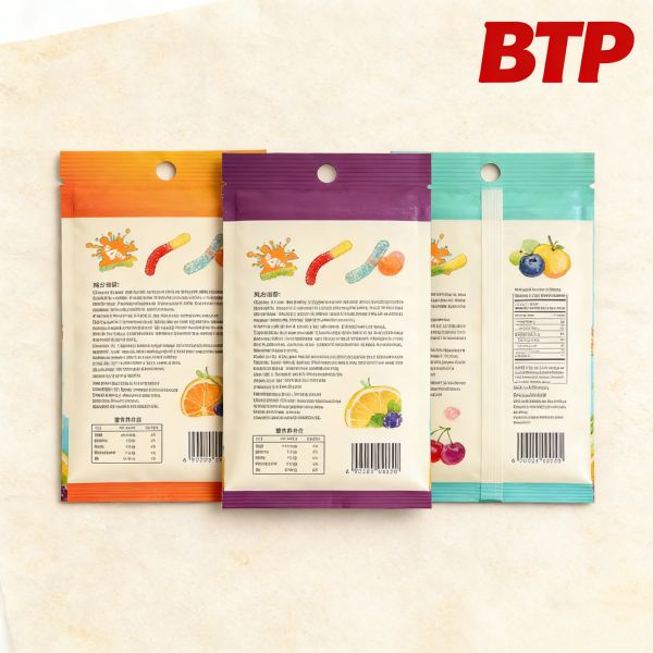 MOQ 100pcs Child Resistant Disposable Gummy Pouch Smell Proof Zipper Bag Custom Printed Packaging Security Bopp for Edibles