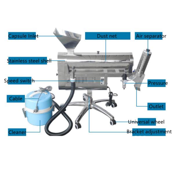 Нержавеющая сталь сломанная капсула полировальная машина автоматическая 180W 150000 штук / час