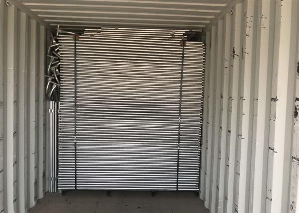 Q235 Steel Temp Fence Panels Galvanized Chain Link Panels For Sporting Events