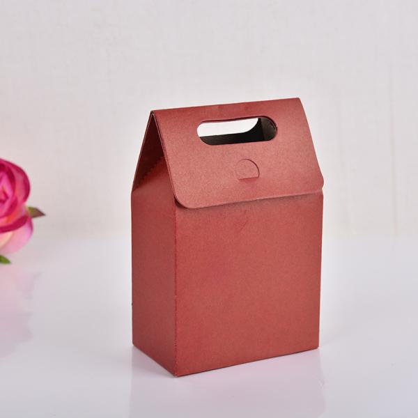 Kraft Paper Solid Color Flip Packaging Paper Bag Candy Cake Packaging Gift Tote Bag