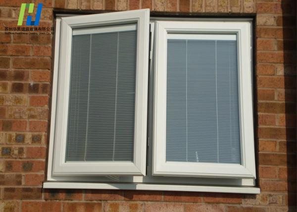 Decorative Bathroom Internal Blinds Glass Tempered Blinds Between Glass