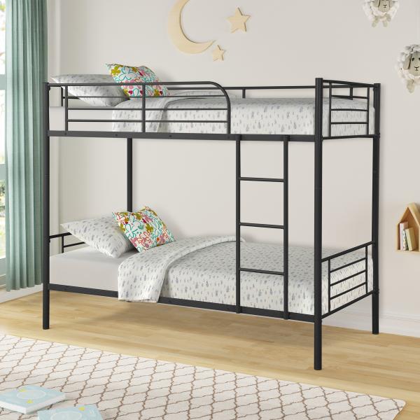High Load Carrying Queen Twin Bunk Beds Sturdy Construction With Stairs
