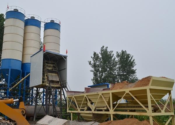 HZS75 Precast Concrete Batch Plant , Stationary Ready Mix Concrete Batch Mix Plant