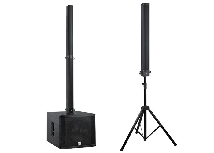 Stage Carvin Column Array Black Paint , Powered Line Array Speaker