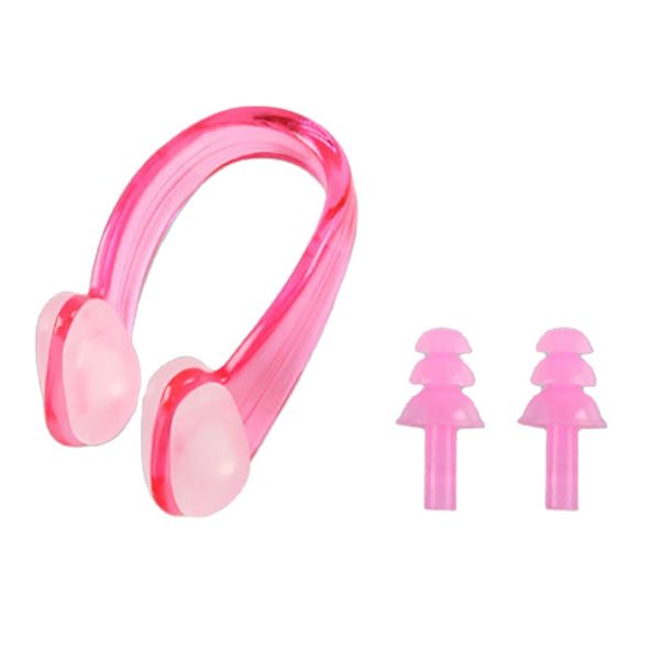 Eco Friendly Silicone Nose Clip and Ear Plugs for Waterproof Hearing Protection in Swimming