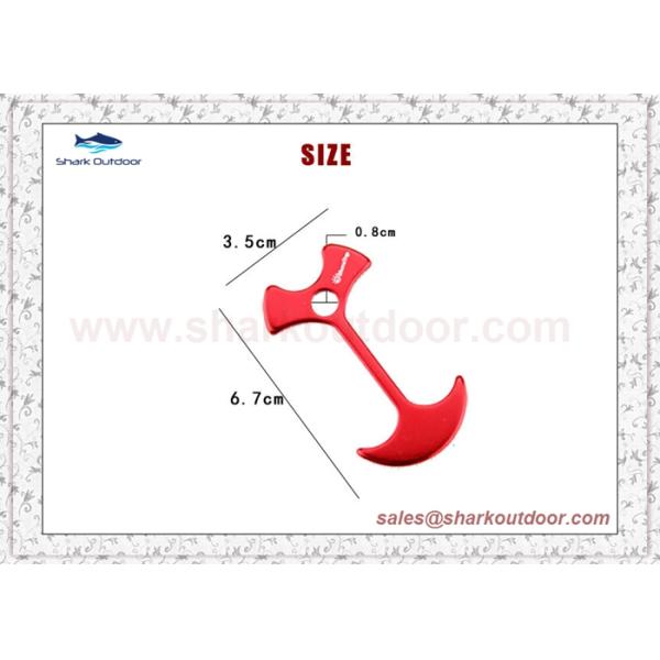Outdoor Aluminum Alloy Camping Tent Rope Adjuster Fish Bone Nails Tent Wind Rope Anchor Hook Tensioner Cord