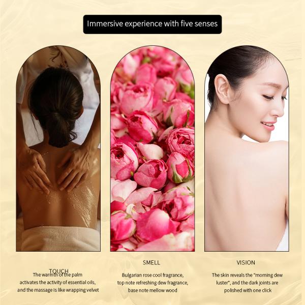 Huile corporelle biologique antioxydante amande et églantine pour éclaircir et raffermir la peau (ODM)