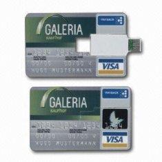 Memoria USB delgada práctica barata AT-045B de la tarjeta de crédito
