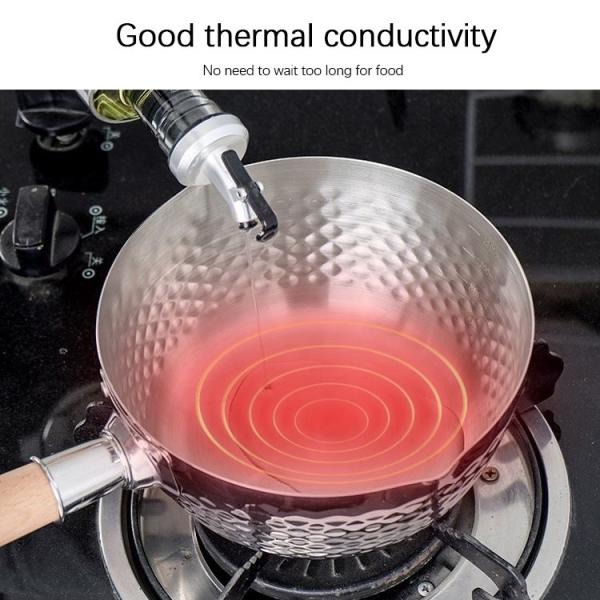 18 / 8  Kitchen Stainless Steel Cooking Pot With Glass Lid
