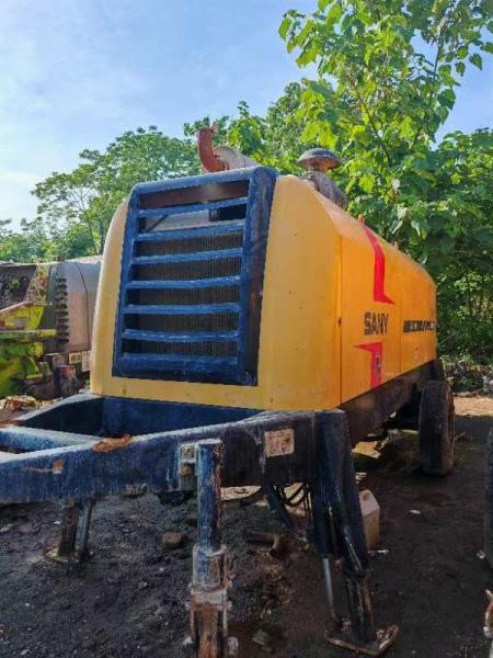 2017 original Trailer Mounted Concrete Pump Sany 8018 Stationary Trailer Pump