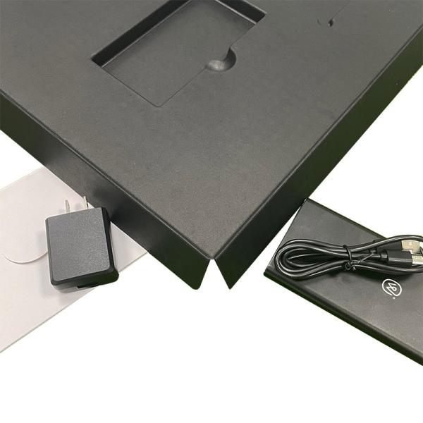 Wet Press Black Sugarcane Paper Tray Packaging Waterproof Oilproof For Electronic