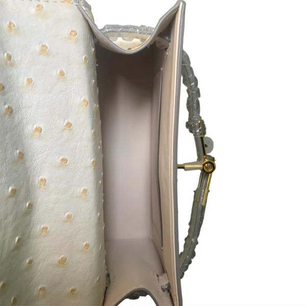 Customized Color 22CM Mini Ostrich Kellyyy End Large Shoulder Bag for Women Ladies Handbag