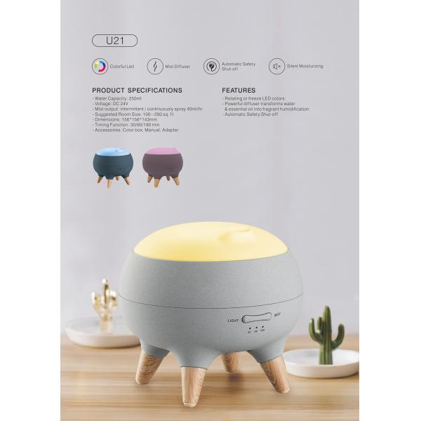 Bedroom 12W 40ml/hr Triangle Aroma Diffuser Humidifier