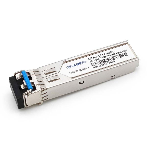 1.25G SFP 100GHz 1000BASE-DWDM C17~C61 40km DOMはLC SMFのトランシーバー モジュールを二重にする