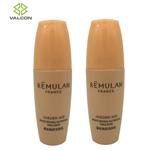 Empty Plastic Tube Bottles Orange Screw Cap Silk Screen Printing 20 ML