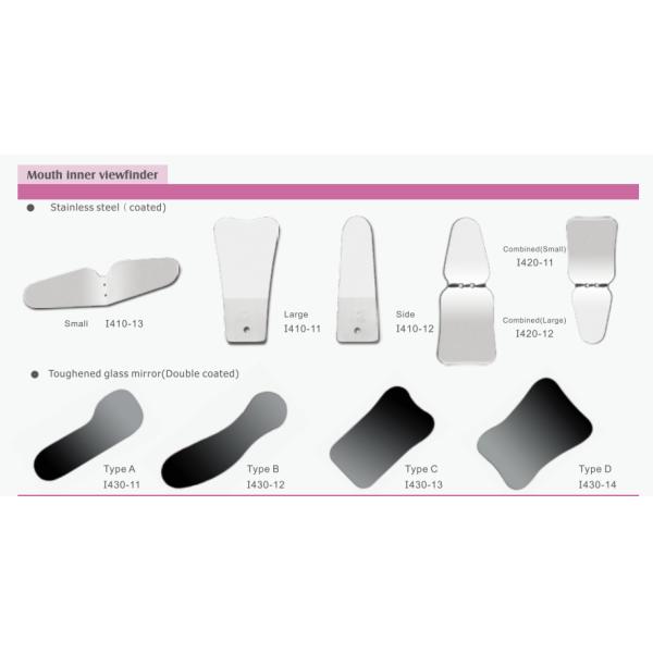 Small Stainless Steel Orthodontic Instruments Dental Areal Mouth Inner Viewfinder