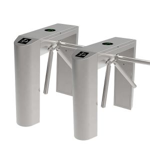 Solenoid Valve Waist High Tripod Turnstile Gate with 304 Stainless Steel for 30 Person/Minute Access Control
