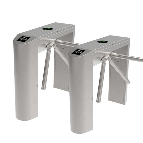 Solenoid Valve Waist High Tripod Turnstile Gate with 304 Stainless Steel for 30 Person/Minute Access Control