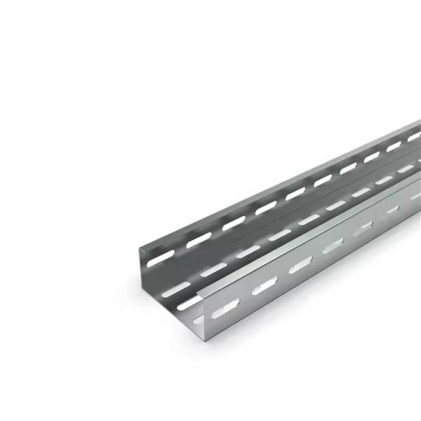 Heavy Duty Silver Galvanized Cable Tray With Custom Lengths And Extrusion Craft