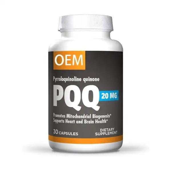 OEM Hot Sale PQQ Capsules food supplement Promotes Mitochondrial Biogenesis and