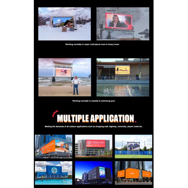 IP66 Outdoor Digital Sign , P8.8 Outdoor Led Display Screen