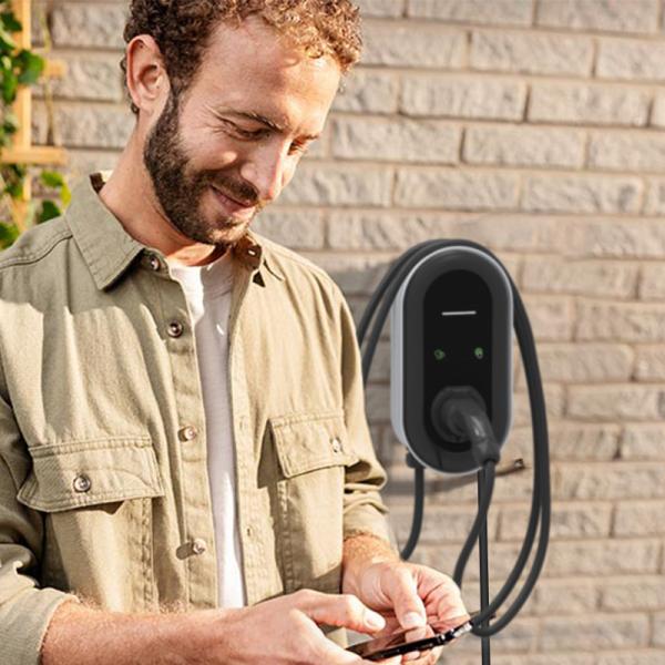 220V-380V Cargador de automóviles de 50 Hz montado en la pared en el suelo EV IP54-IP67 Protección AC Fugas RCD