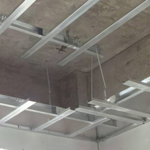 Suspended Ceiling Gypsum Wall Drywall Ceiling Ganger Galvanized Steel Metal omega Double Furring Channel System