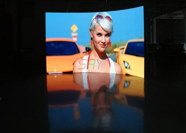 Full HD 3.91mm Curved LED Screens / big led video display panels Horizontal 120