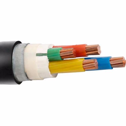 Cabo elétrico preto com revestimento de PVC 600V para uso industrial