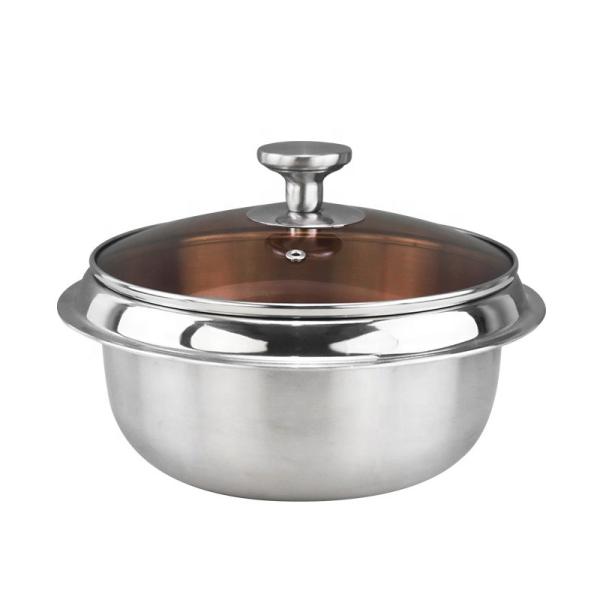 Best Selling Kitchen Pots Multiple Sizes Food Grade 18/8 Stainless Steel Soup Stock Pot Rice Cooker Cooking Pot