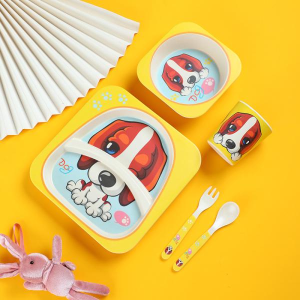 Диннерваре Мельмейн детей установленное БПА освобождает пластиковую посудомоечную машину не токсическую