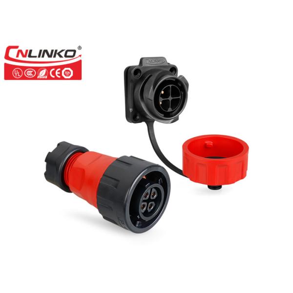 TUV 1/4 Bayonet Waterproof Power Connector 25A CNLINKO M24