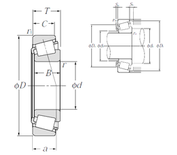 4T-32012 сплющило подшипник ролика 60x95x23MM 4T-32012X