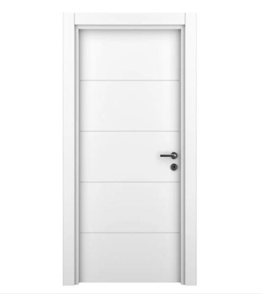 Processamento de moldura de plástico porta de banheiro UPVC para estilo de design moderno e insonorização