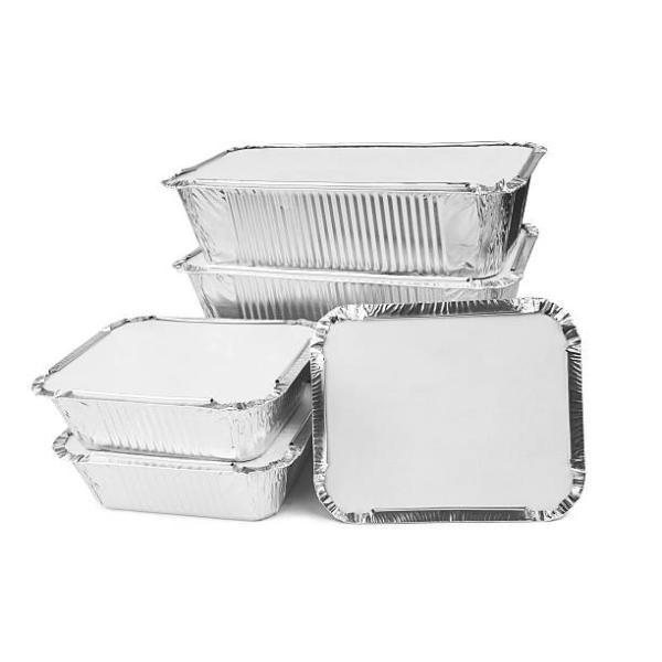 BBQ Cookie Rectangular Foil Trays 1400ml Great Thermal Conductivity