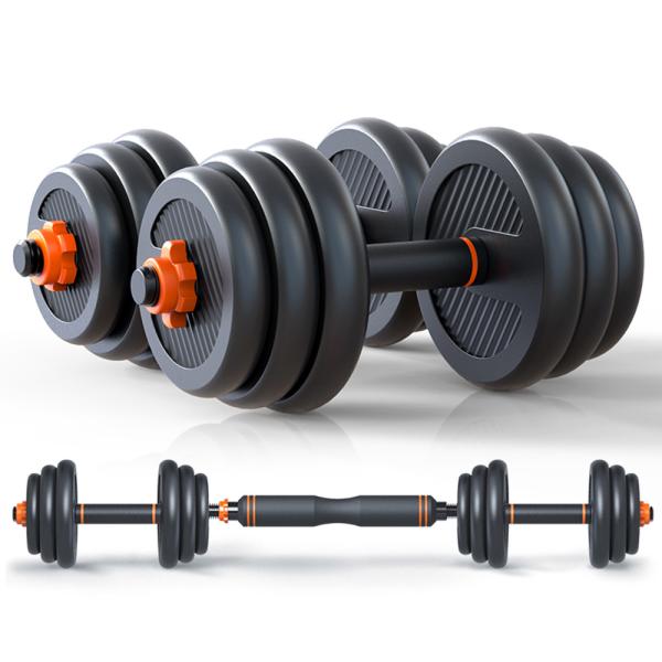 59CM Dumbbell Barbell Kettlebell Set 6 Adjustable 20 Kg Dumbbell Pair Cement