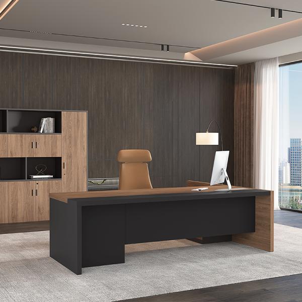 Luxury Executive Office Furniture CEO Desk Wooden Computer Desk For Office