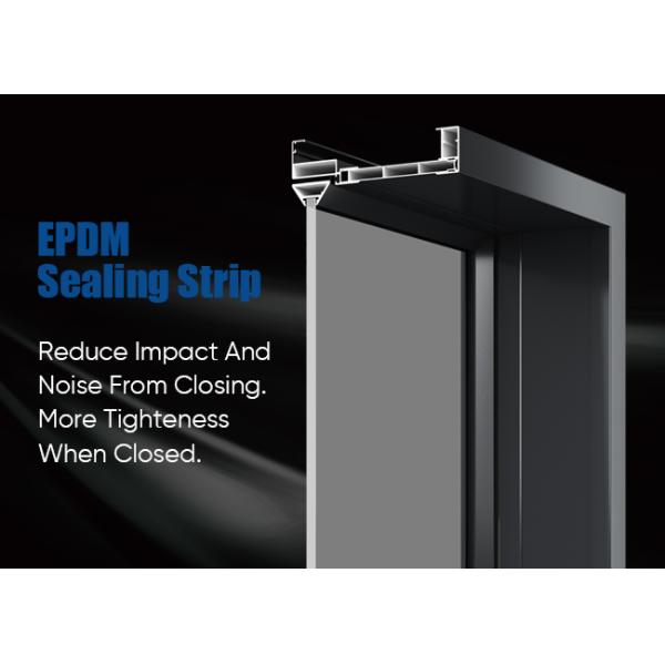Modern Aesthetics  Interior Swing Aluminum Doors Ultra Narrow Frame