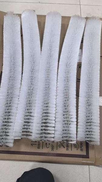 Industrial Round Nylon Spiral Brush for Capsule Grinding or Polishing Rotating Purpose Roller Brushes Roll