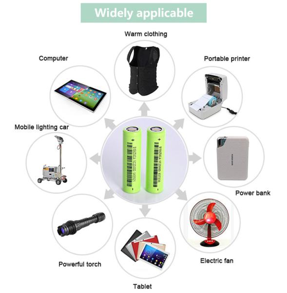 18650CA 18500 Rechargeable Li Ion Battery 2250mah 3.6v Customized