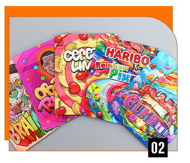 Customizable Open End Heat Seal Black Mylar Bags for Lollipop Packaging ROHS/ISO9001/ISO2008 Certified
