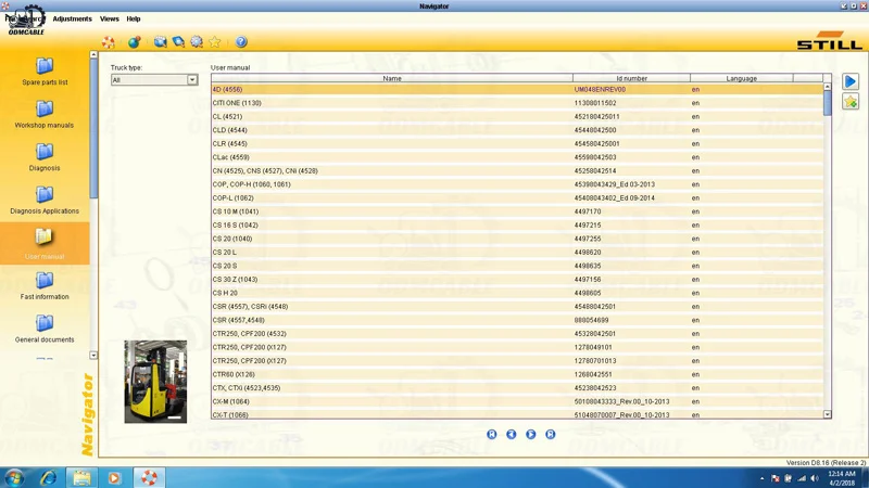 OEM Forklift Diagnostic Tool Still STEDS CANBOX 2 Scanner with Software and Multi-Language Support