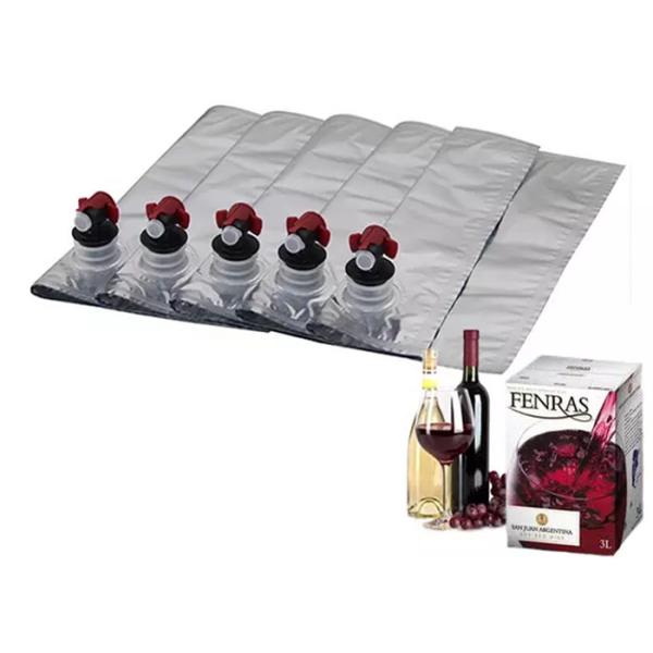 5L-220L Bib Wine Dispenser Bag 5 Gallon Liquid Beverage Oil With Nozzle
