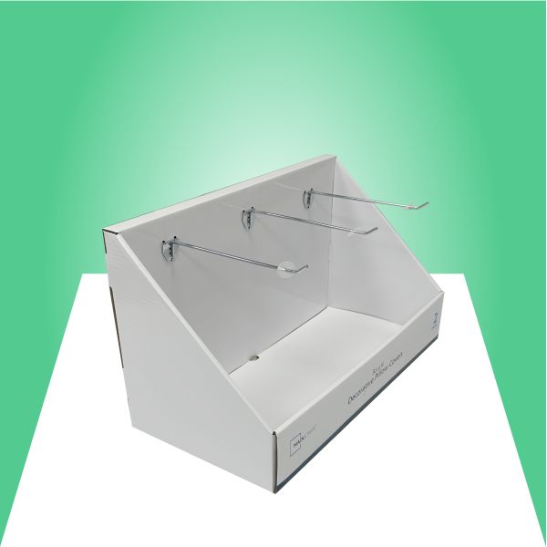Durable Cardboard PDQ Tray Display with 4 Trays Stacking Up, 80kgs Loading Capacity and 50 Units Per Carton for Retail