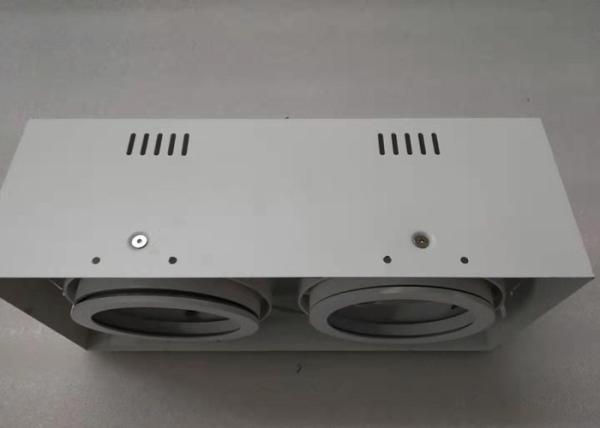 Two Head Trimless Max 2 * 75w G53 IP20 LED Recessed Downlight / Hotel LED Down Lamp