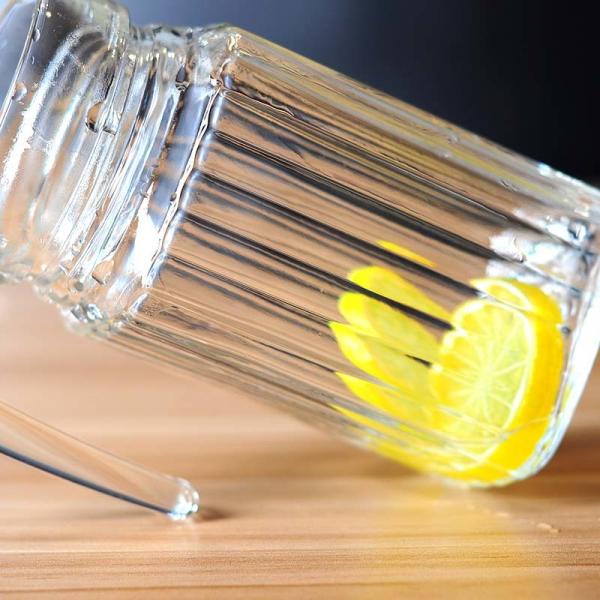 0.5L Water / Juice Glass Pitcher With A Locking Hermetic Plastic Lid