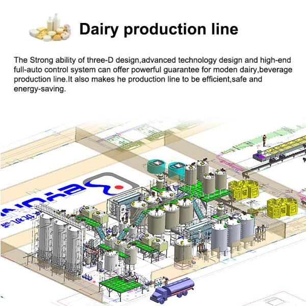 SUS316 Dairy Pasteurization  UHT Milk Processing Line