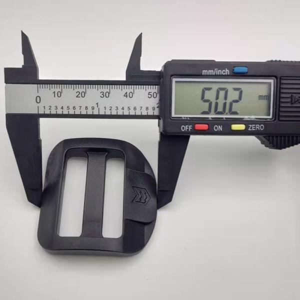 Garment Half Round Plastic Tri Glide Buckle 50mm Plastic Fasteners For Straps