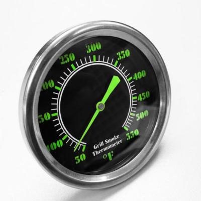 O instante do tamanho compacto leu o termômetro 100℉ do BBQ à variação da temperatura da carne 900℉