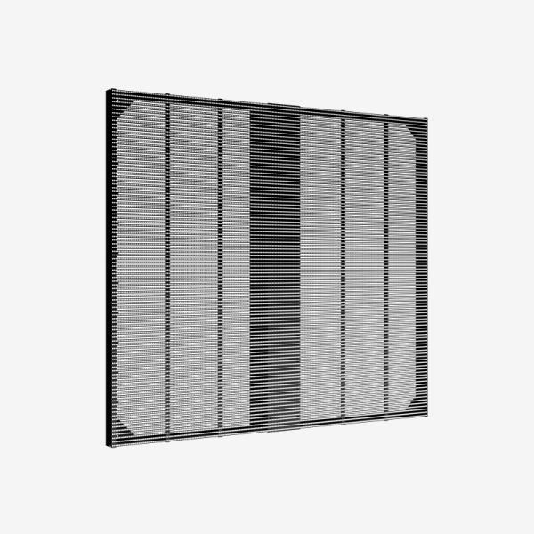 P3.9 1000*500mm Led Ice Display Led Mesh Video Wall Shop Window Advertising Grille Glass Curtain Outdoor Transparent Screen